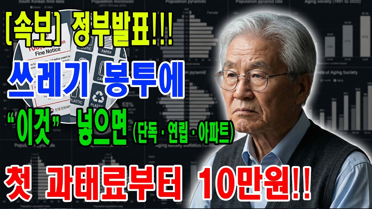 설 연휴 쓰레기 특별 단속 | 서울대생도 헷갈리는 분리배출, 잘못하면 과태료 10만원?