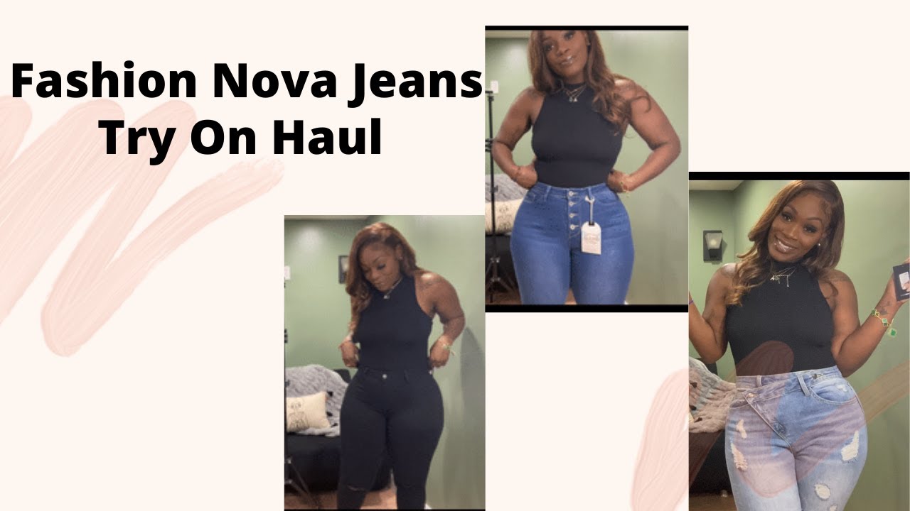 Fashion Nova Jeans Try On Haul Thick Girl Edition #FashionNova#TryOnHaul