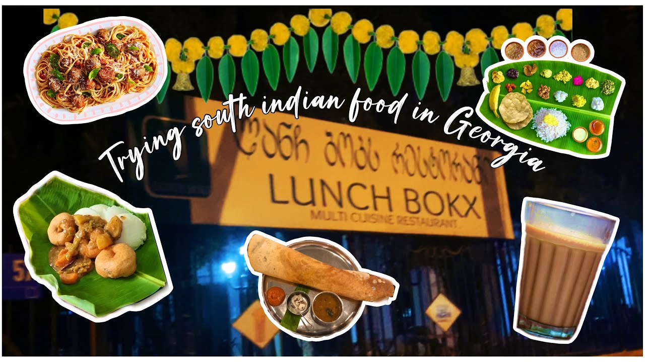 Trying🌴South Indian🥥Restaurant in Tbilisi,Georgia | Streets of tbilisi,food review|LUNCH BOKX🏢