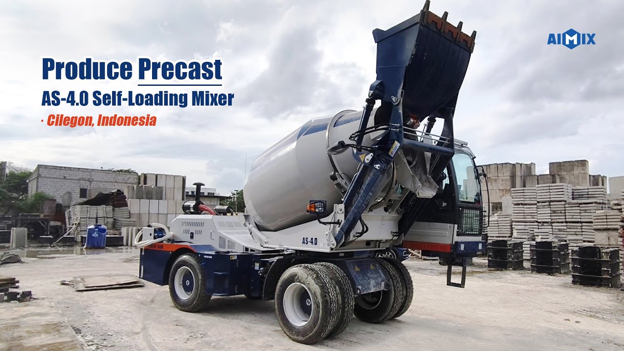 #AIMIX AS-4.0 Self Loading Mixer Truck Has Started Producing Precast In Cilegon.@AIMIX_GROUP