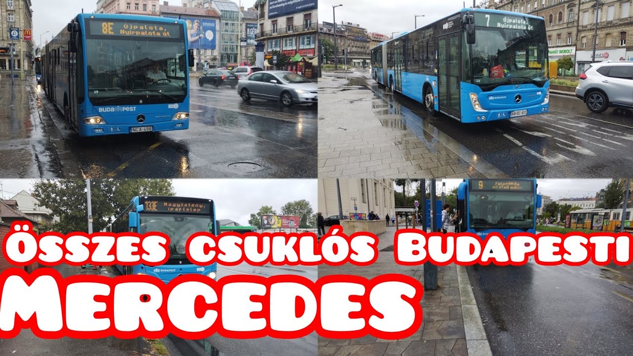 Budapest összes csuklós Mercedes busza 2023-ban! Kipróbáljuk az összes típust és összehasonlítjuk!