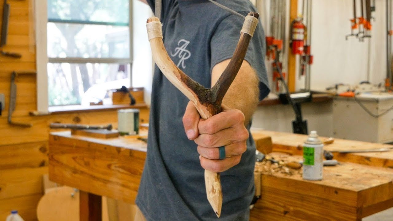 Making A Slingshot From A Tree Branch