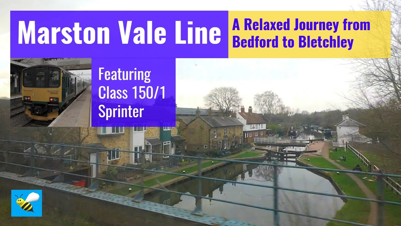 4K Marston Vale Line || A Relaxed Journey from Bedford to Bletchley