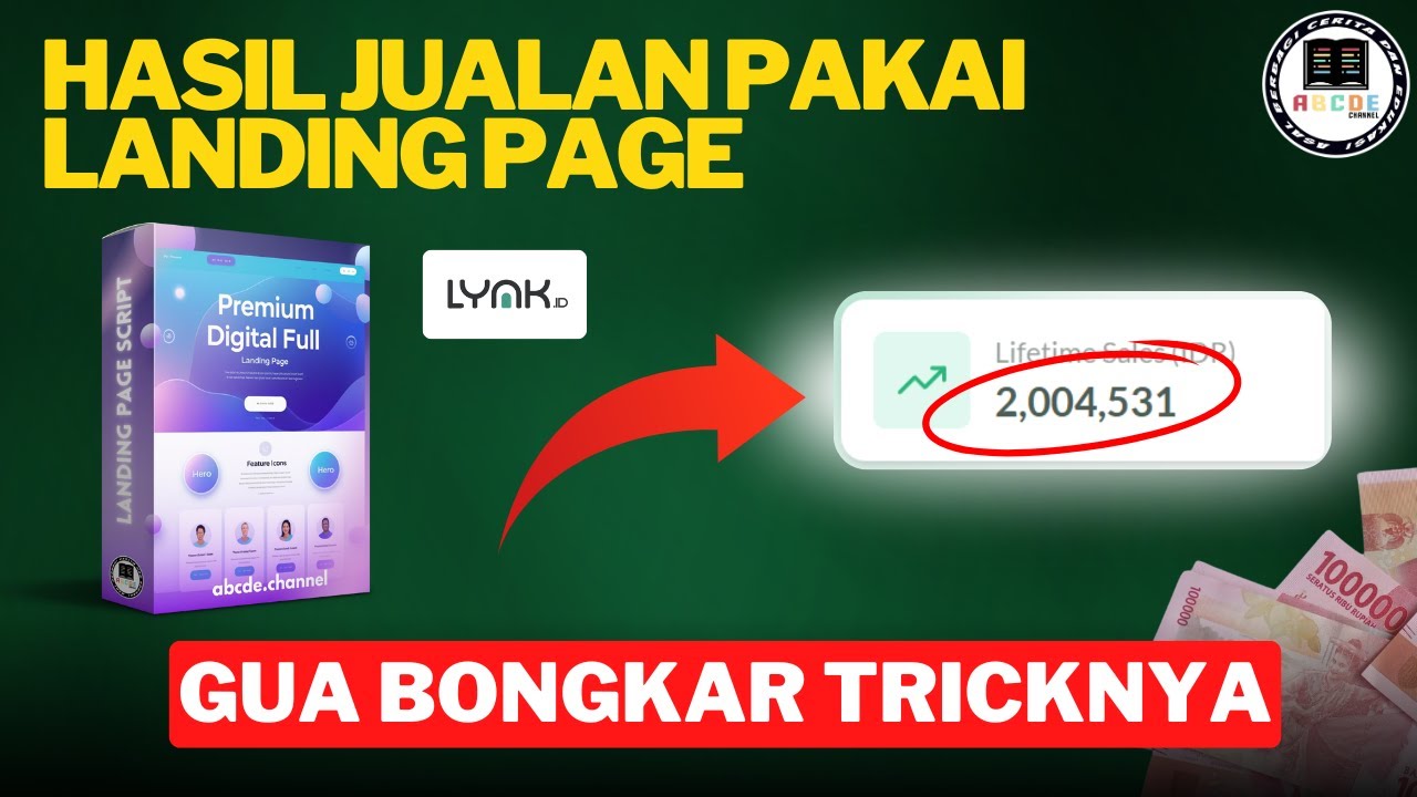 Trick Jualan Produk Digital Lynk.id Laku Pakai Landing Page Gratis