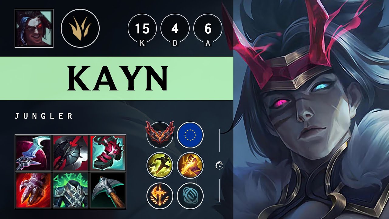 Kayn Jungle vs Kindred - EUW Grandmaster Patch 25.13