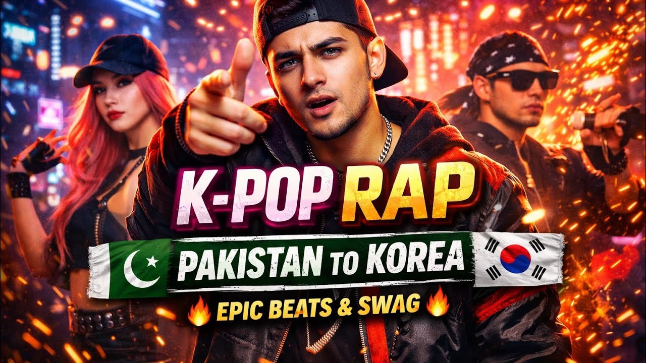 K-POP RAP 🔥 | Pakistan to Korea 🇵🇰🇰🇷 | Epic Beats & Swag | Waqar