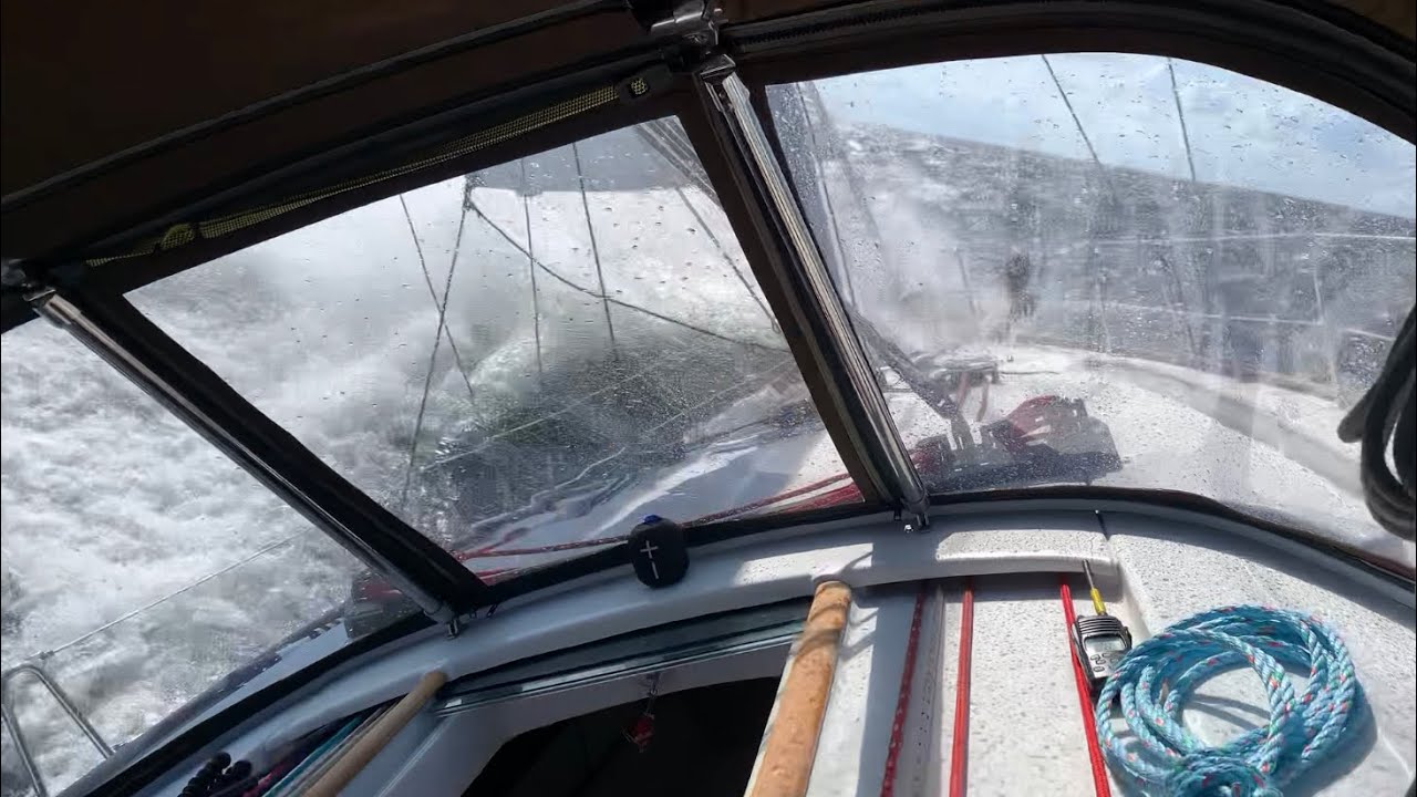 Sailing Lake Michigan’s Green Bay in Near GALE Conditions