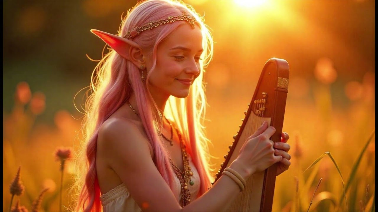 Relaxing Music: Elven Harp Serenade in the Woods リラックス音楽：森で奏でるエルフのハープセレナーデ 편안한 음악: 숲 속 엘프 하프 세레나데