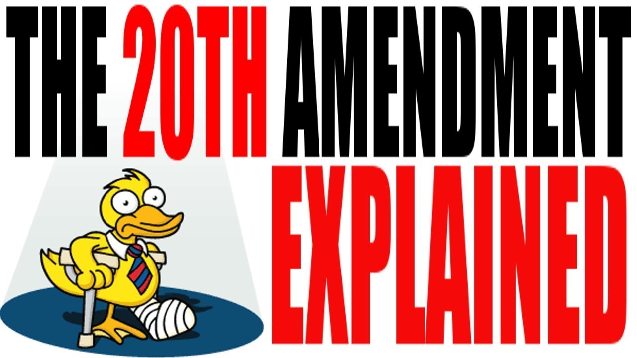 Amendment 20: Executive And Legislative Terms Of Service
