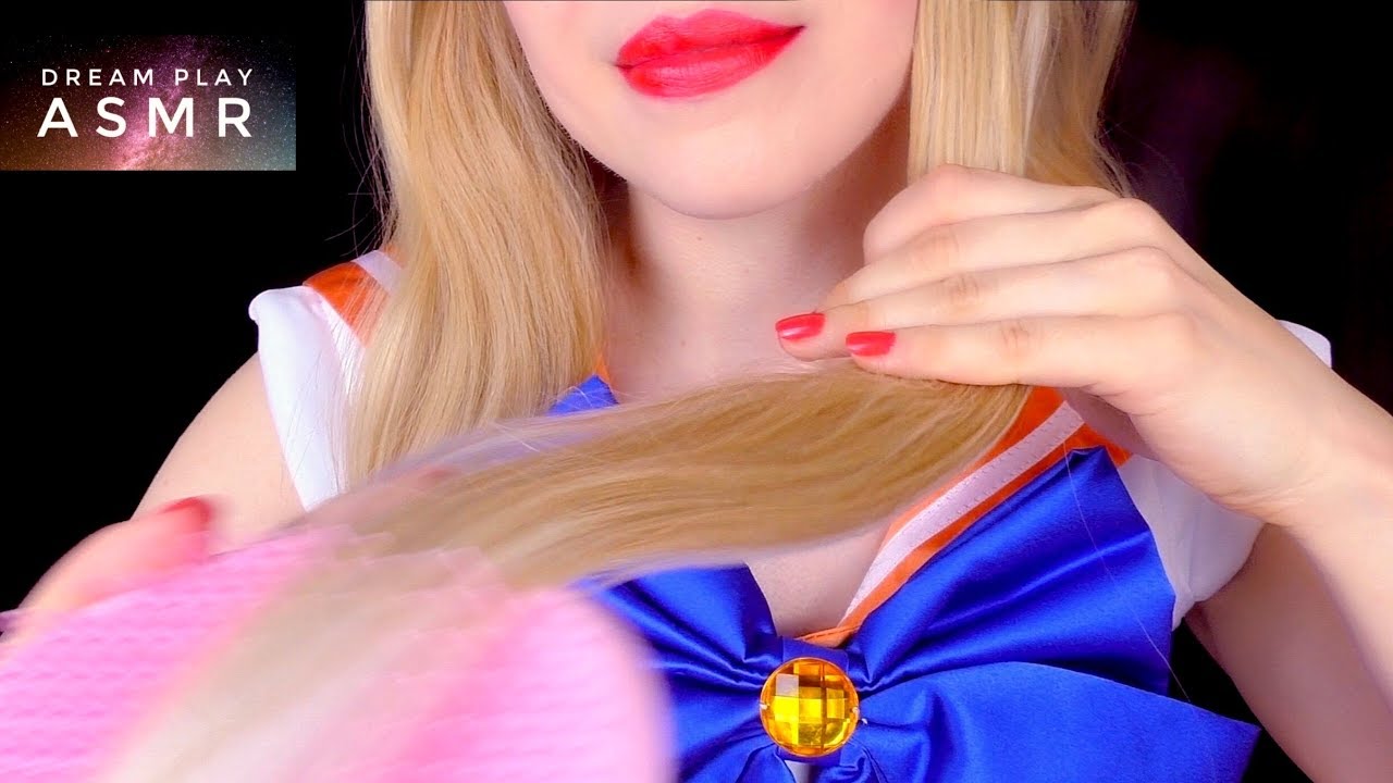 ★ASMR★ Sailor Venus styles your HAIR 💛 accessories + brushing 🌙セーラームーン  | Dream Play ASMR