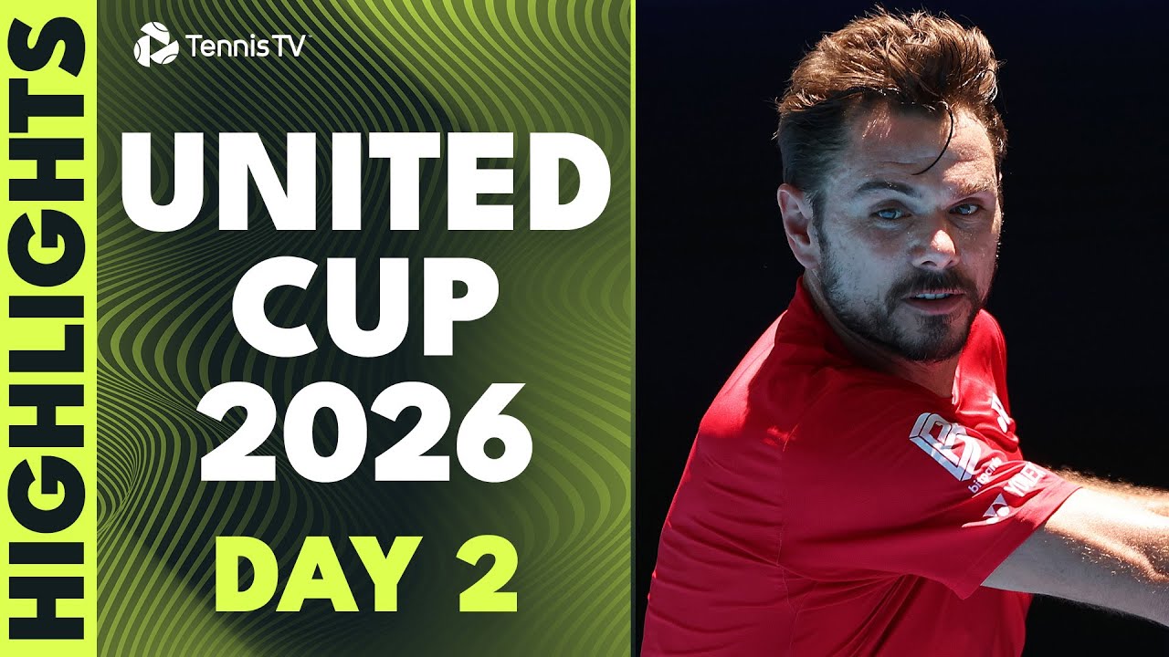 Wawrinka Begins Final Season, de Minaur vs Ruud, Fritz, Gauff | United Cup 2026 Highlights Day 2
