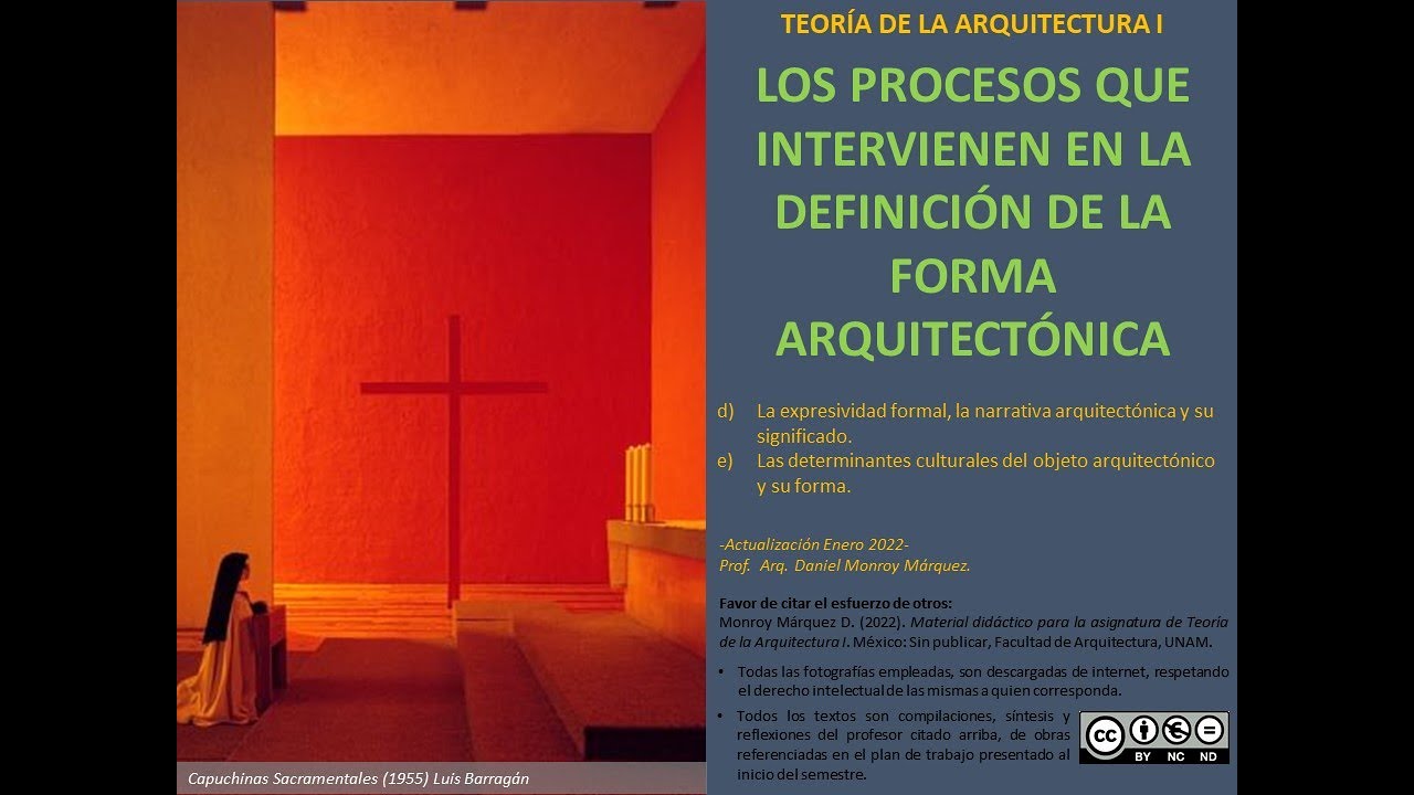 Teoría de la Arquitectura I: 3 La expresividad formal y sus determinantes