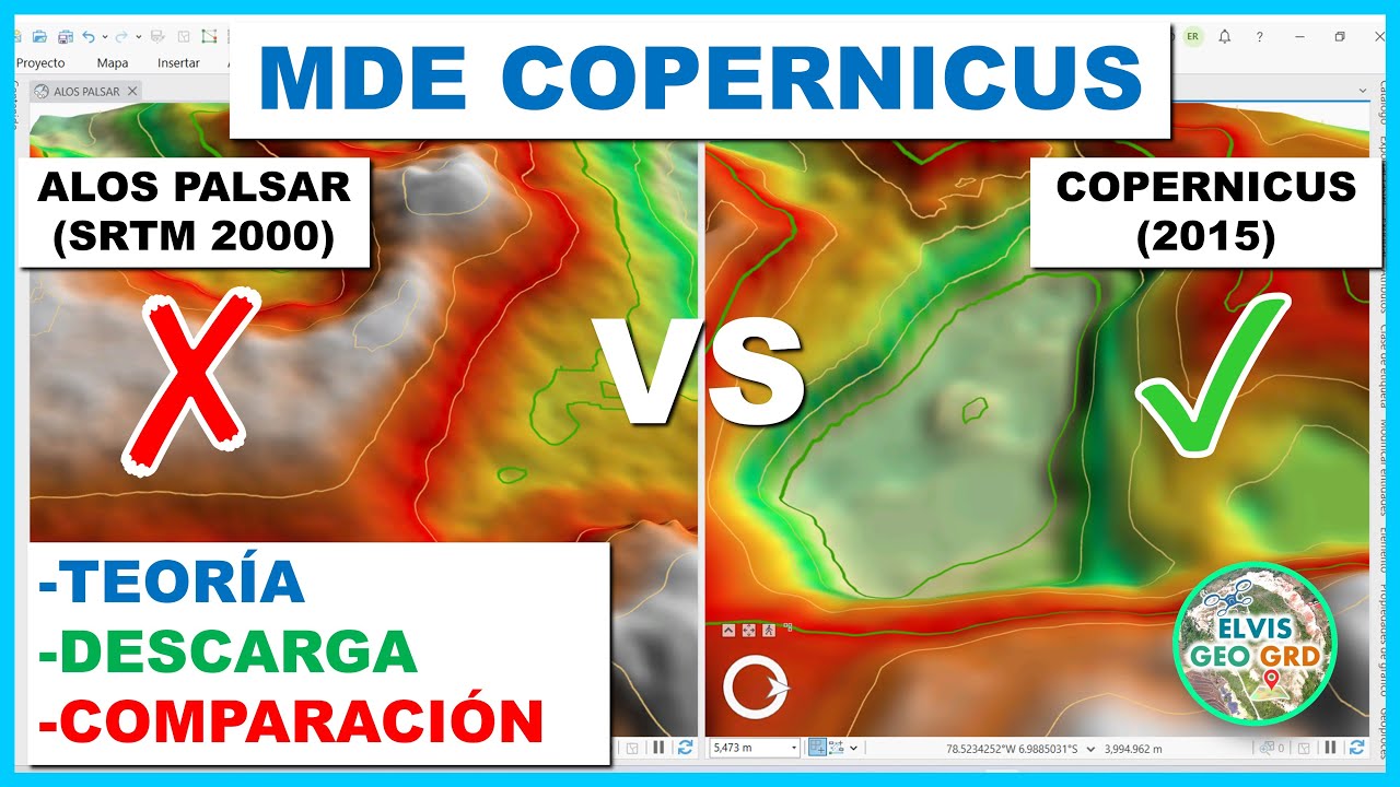 MDE Copernicus - Teoría, descarga y comparación