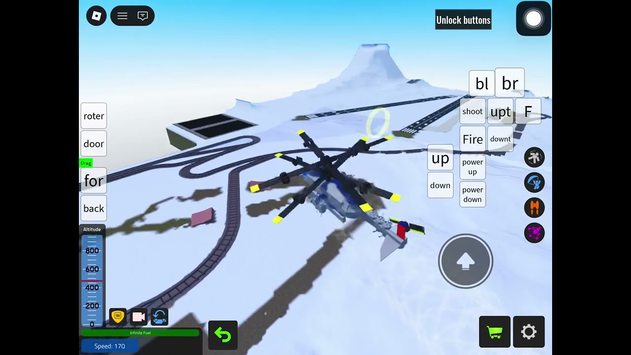 mobile helicopter in plane crazy