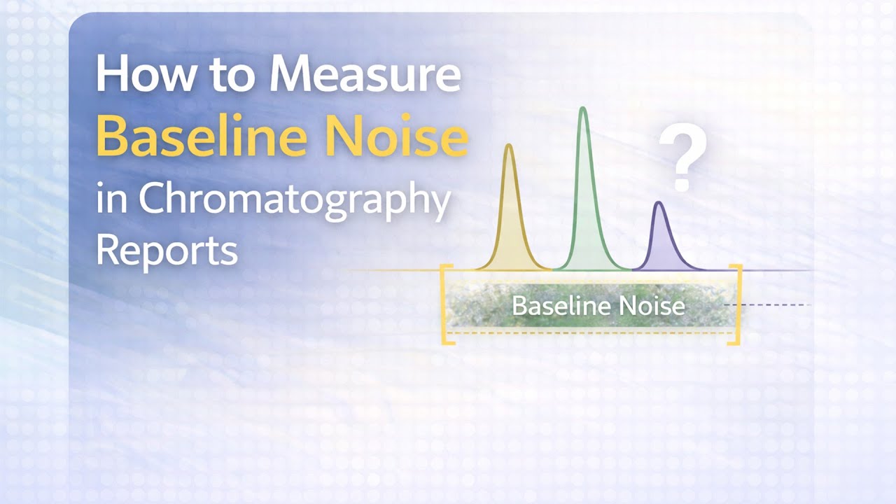 How to Measure Baseline Noise in Chromatography Reports