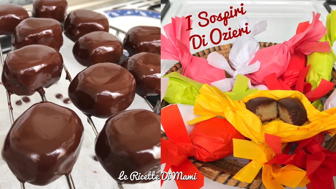 I SOSPIRI DI OZIERI GLASSATI AL CIOCCOLATO - DOLCI SARDI, BON BON IN PASTA DI MANDORLE E LIMONE 4k