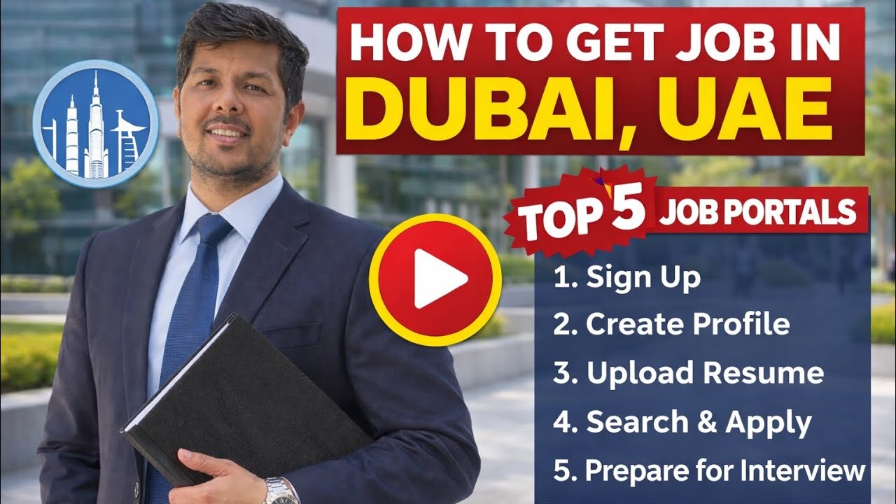 How to get job in Dubai, UAE | Top 5 job portals