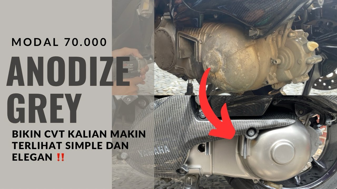 ANODIZE GREY | Repaint bak cvt Nmax menggunakan anodize grey OV06 by Sapporo ( Project Nmax#1 )