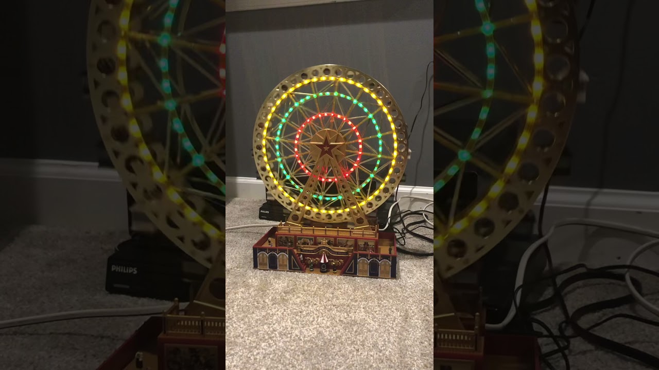 Mr. Christmas Gold Label World’s Fair Grand Ferris Wheel Plays 25 Christmas Carols