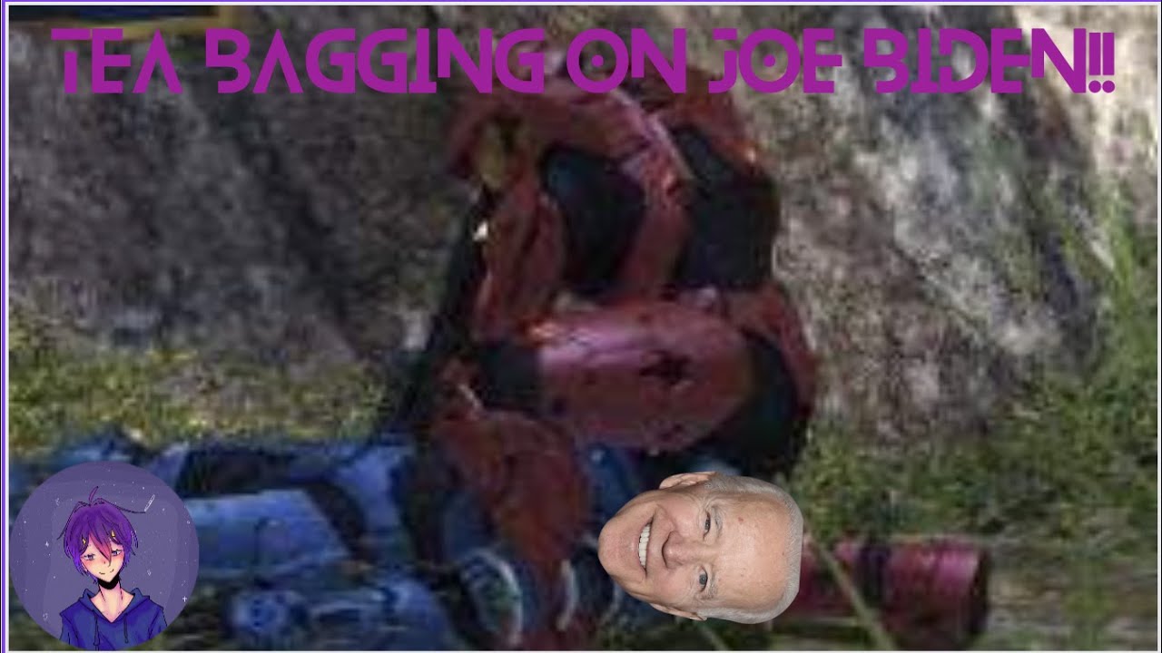Master Chief teabags on Joe Biden