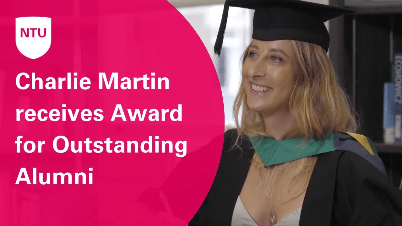 Charlie Martin receives Award for Outstanding Alumni from NTU