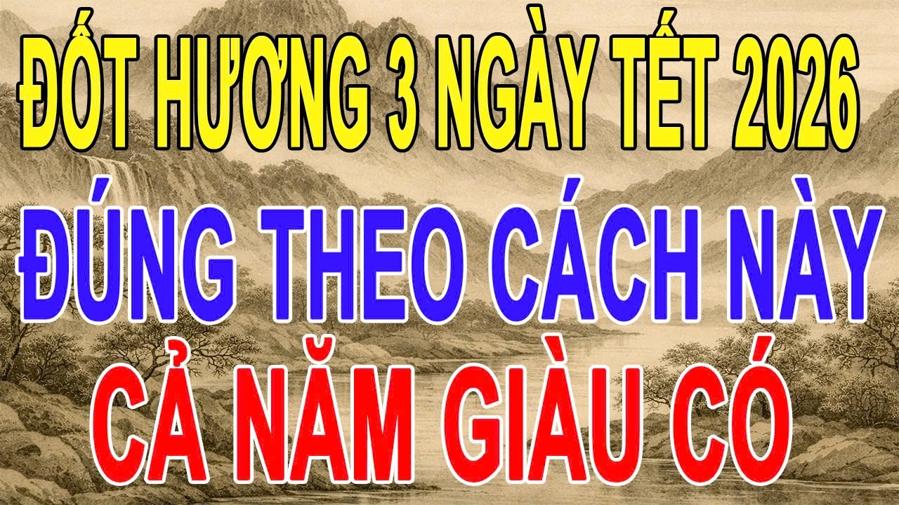 Thắp Hương Đúng 3 Ngày Tết: Tiền Đến Chậm Nhưng Ở Lại Rất Lâu