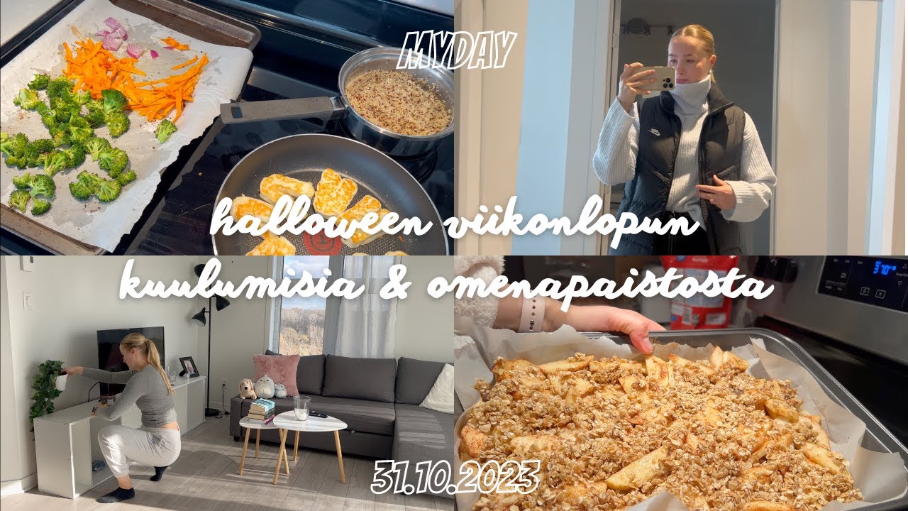 Vapaapäivän juttuja, halloween kuulumisia & omenapaistosta 🎃 MYDAY