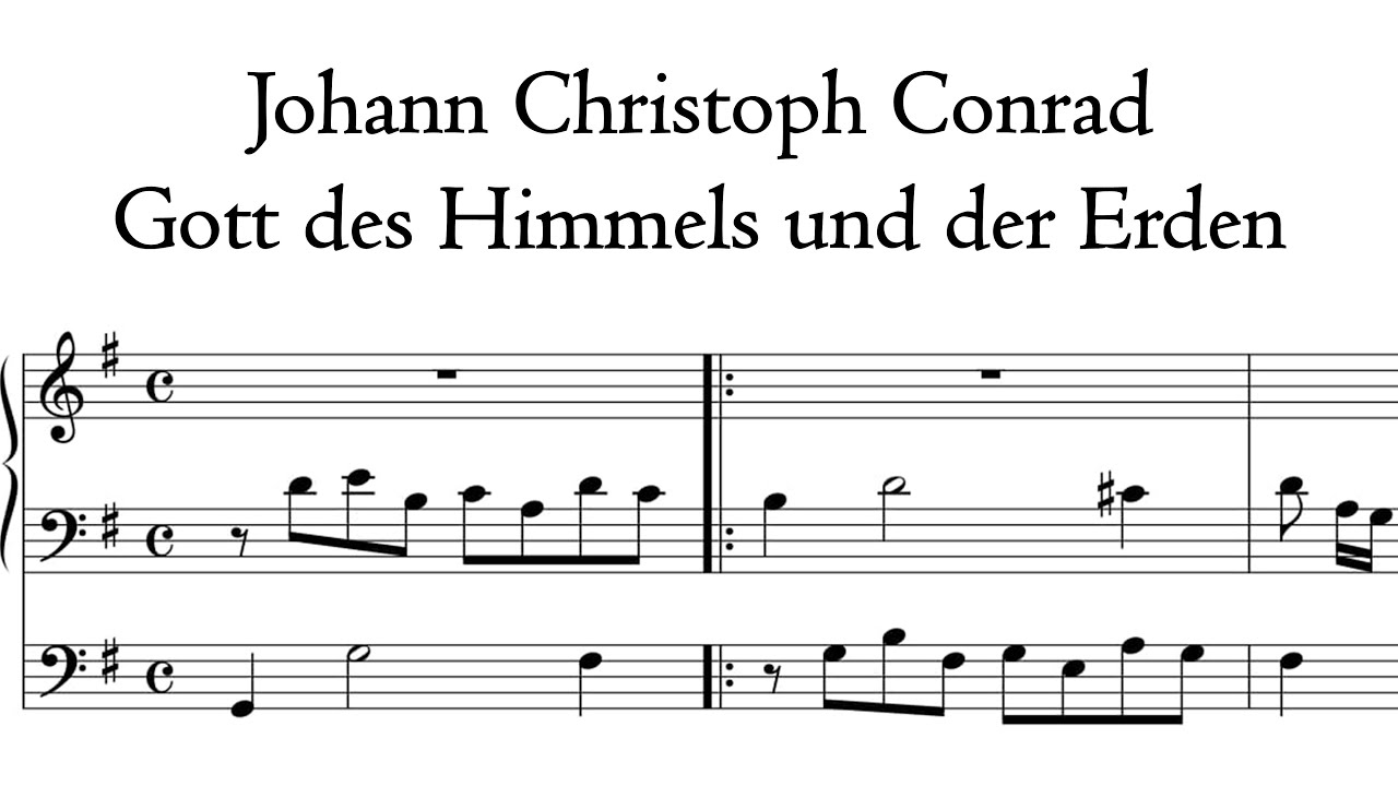 Conrad - Gott des Himmels und der Erden - Bach organ, Dordrecht, Sweelinq
