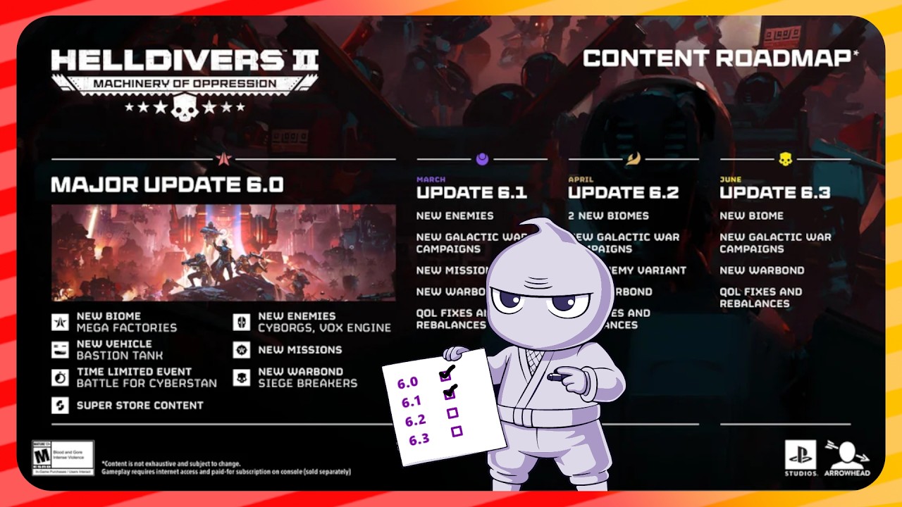 Это не дорожная карта, Helldivers!