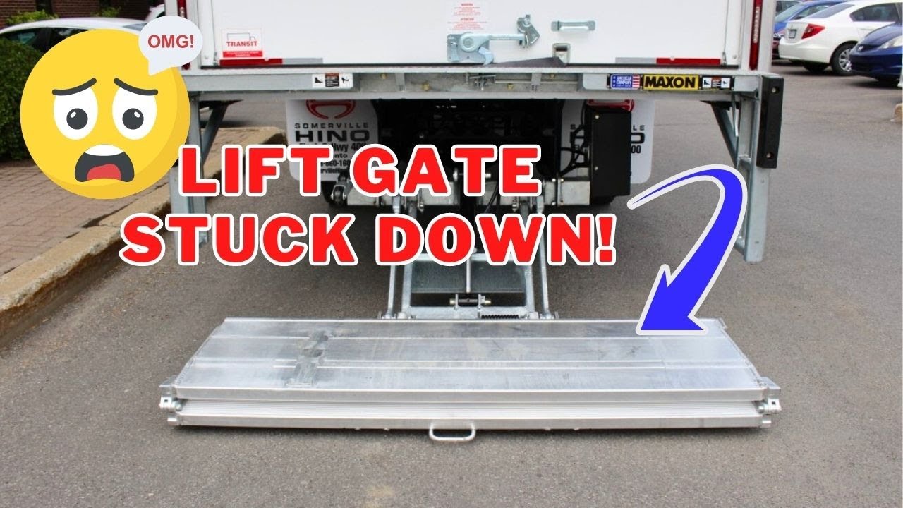 How To Fix STRUCK DOWN LIFT GATE ON BOX TRUCK (MAXON )