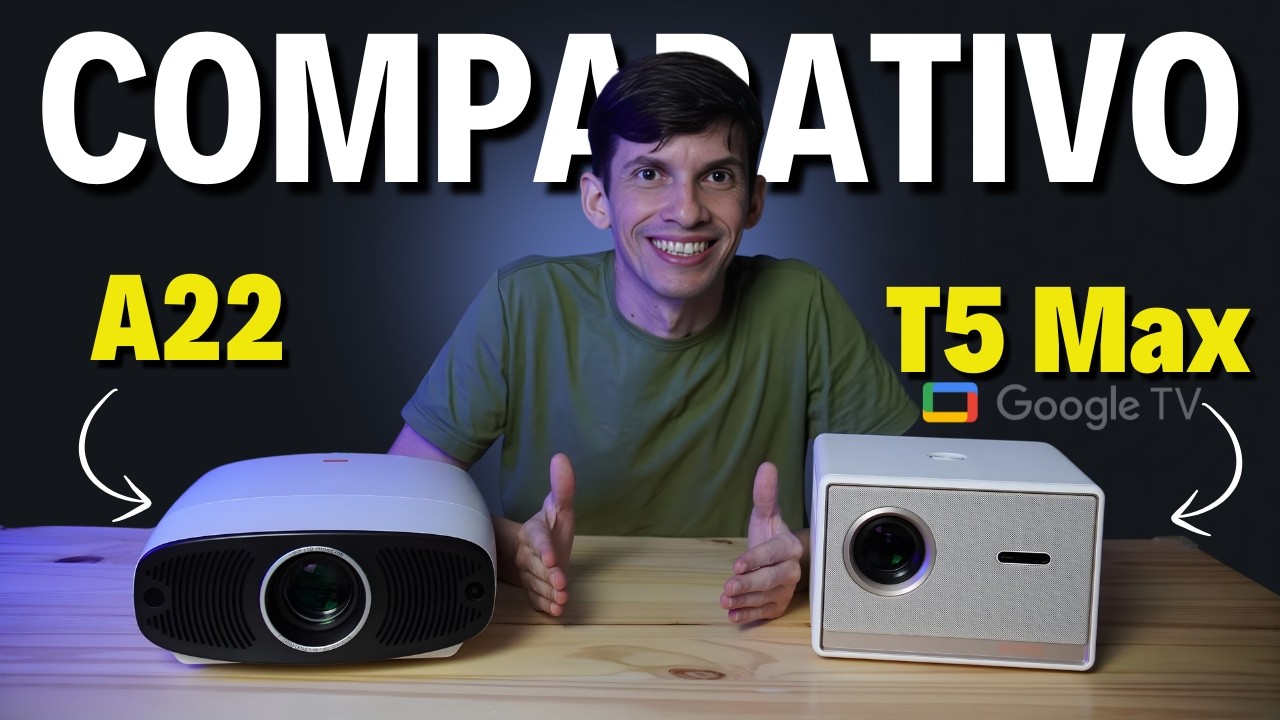 Byintek T5 Max vs Vevshao A22 | Qual MELHOR Projetor Custo Benefício! COMPARATIVO