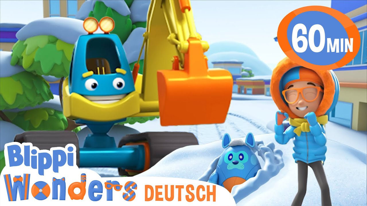 Blippi Deutsch - Schneebagger | Abenteuer und Videos f&uuml;r Kinder
