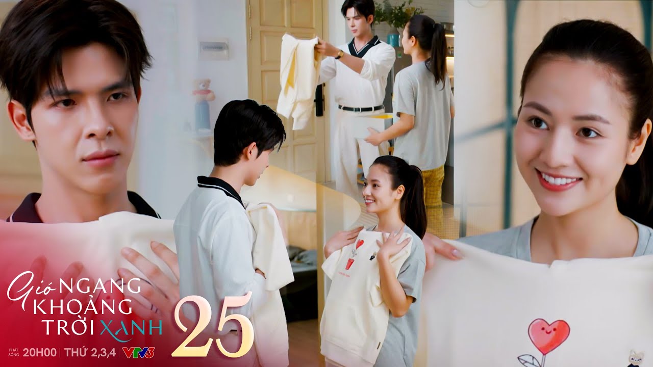 Gió ngang khoảng trời xanh tập 25 | Bạn trai khó chịu khi Ngân tặng áo đôi để 