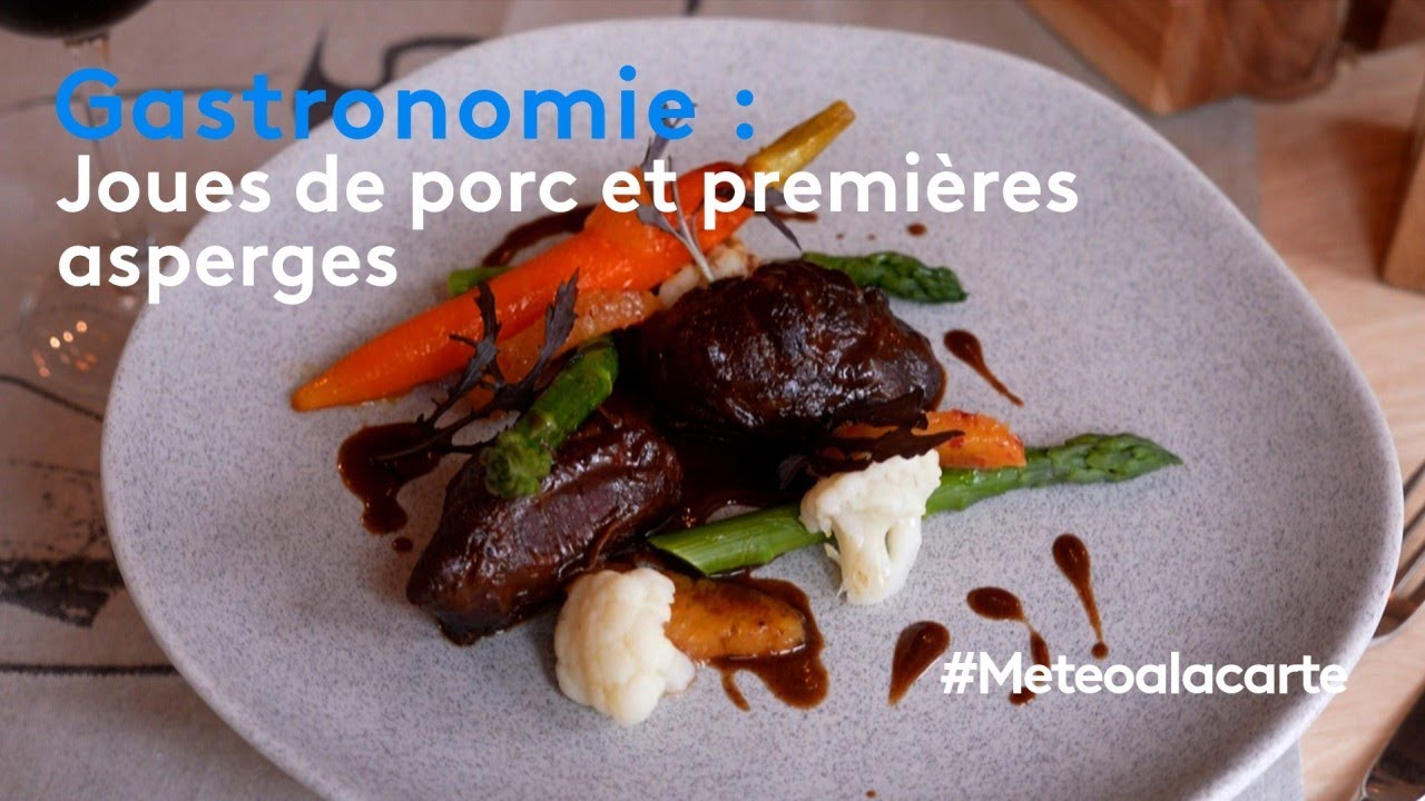 Gastronomie : joues de porc et premières asperges