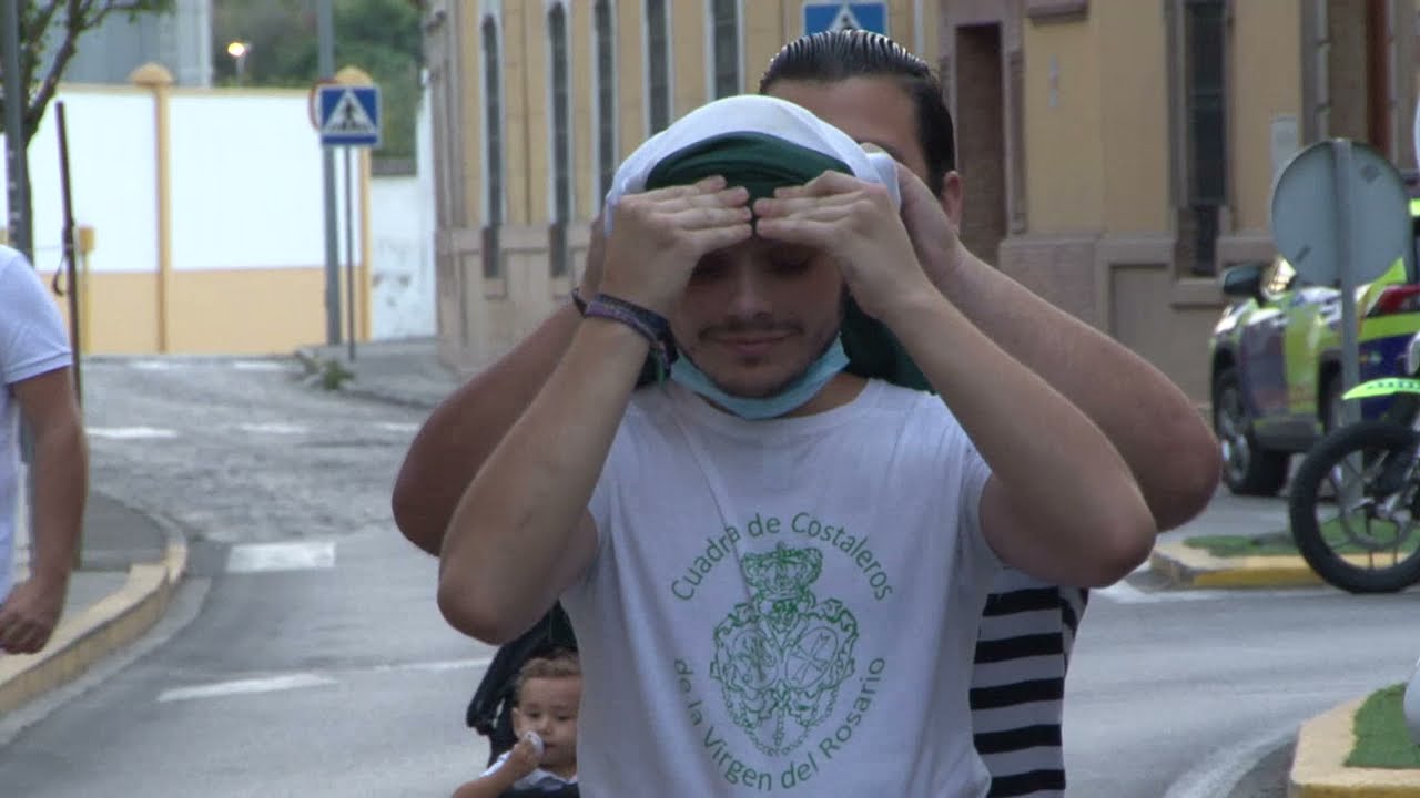 Salida procesional de la Virgen del Rosario. Vídeo 1