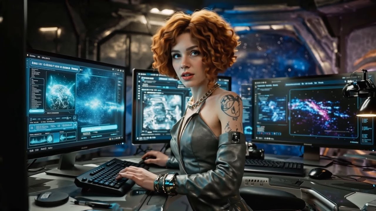 Beautiful Coding Girls in Space – Deep Chill Beats for Extreme Focus & Study Flow