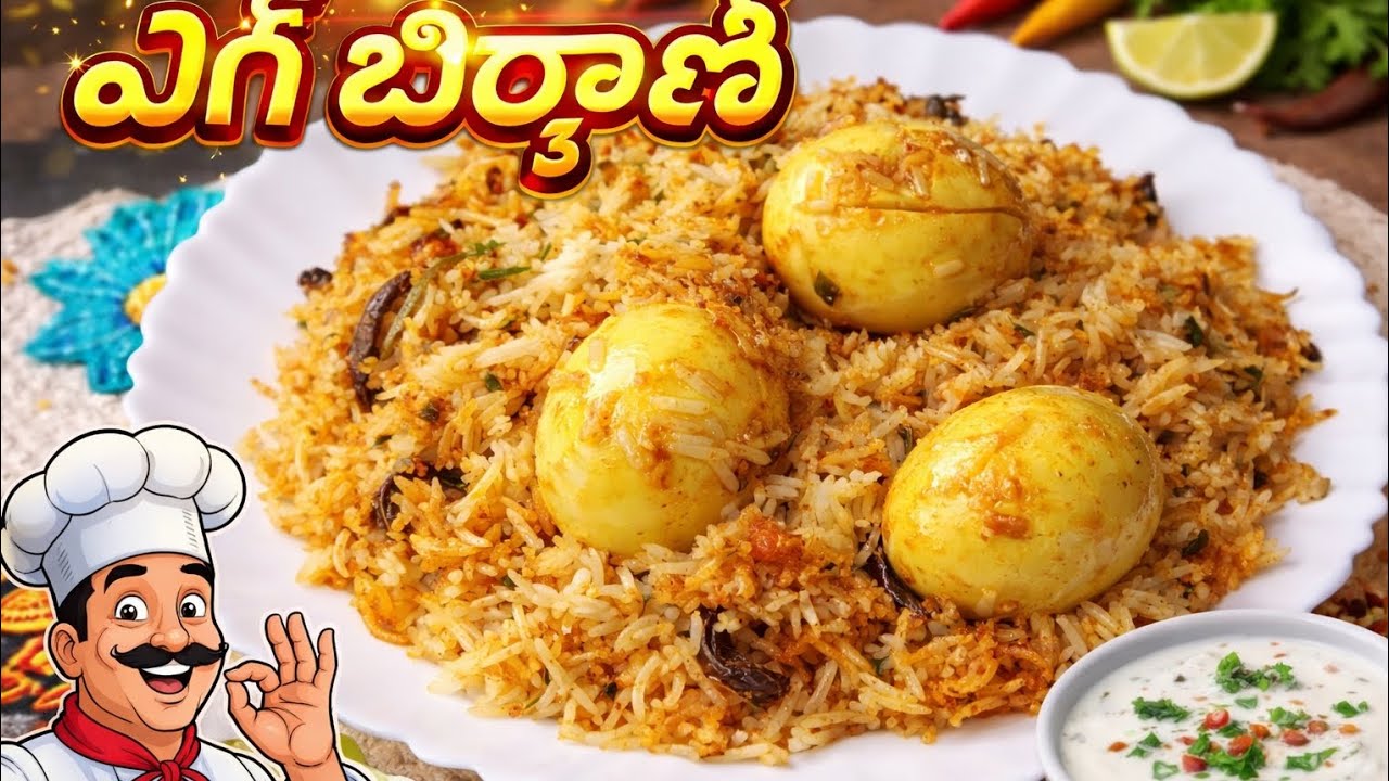 విలేజ్ స్టైల్ ఎగ్ బిర్యానీ | హోటల్ టేస్ట్ ఎగ్ డమ్ బిర్యానీ ఇంట్లోనే 🍳🍚