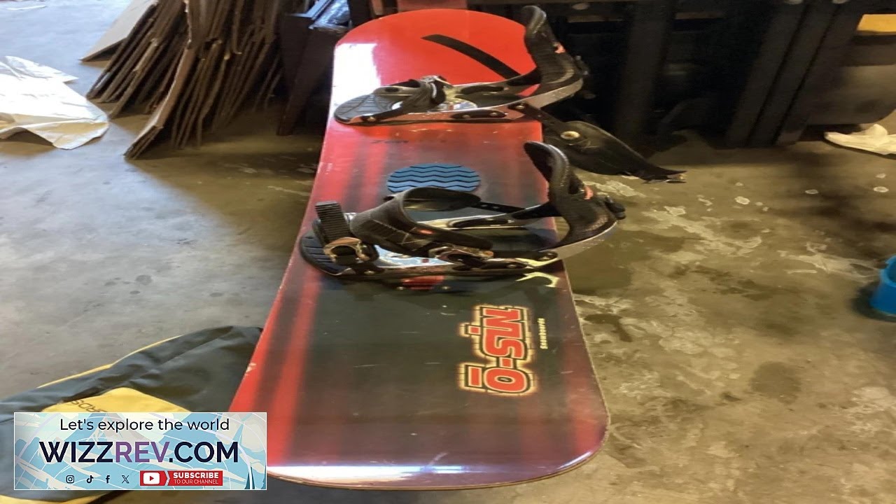 Men's O Sin Zen 156 cm Snowboard With Sim Binding & Burton
