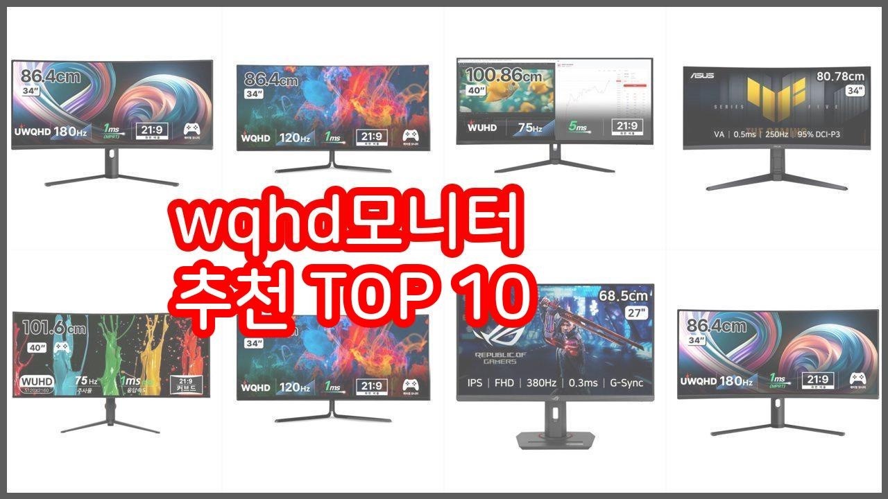 wqhd모니터 추천 가격부터 품질, 판매량까지 고려한 꼼꼼한 선택 10가지