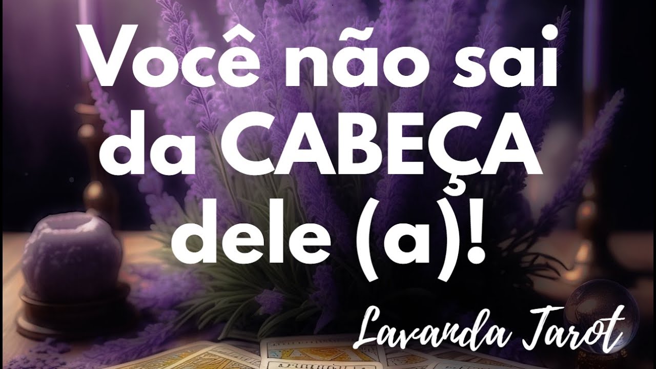 #tarot 💜🪻Você não sai da CABEÇA dele (a)!💜🪻
