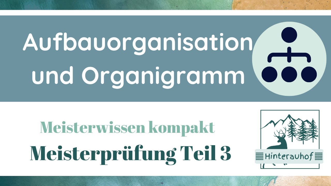 Meisterprüfung Teil 3 - Aufbauorganisation und Organigramm - Meisterwissen kompakt