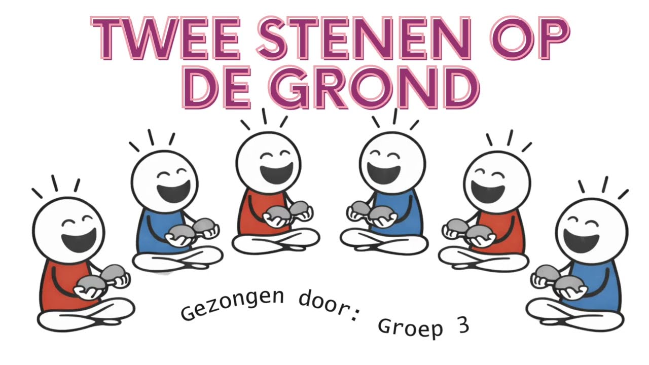 Twee stenen op de grond.