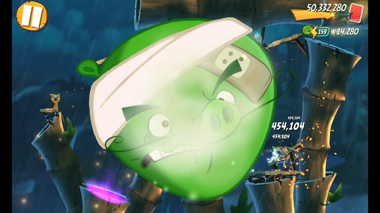 Unlock Levels 524-526 Boss Chef Pig Angry Birds 2 Bamboo Forest Gravity Grove Part 8