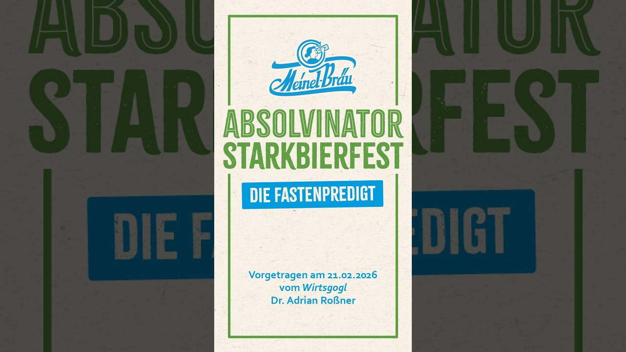 Fastenpredigt beim 33. Absolvinator-Starkbierfest