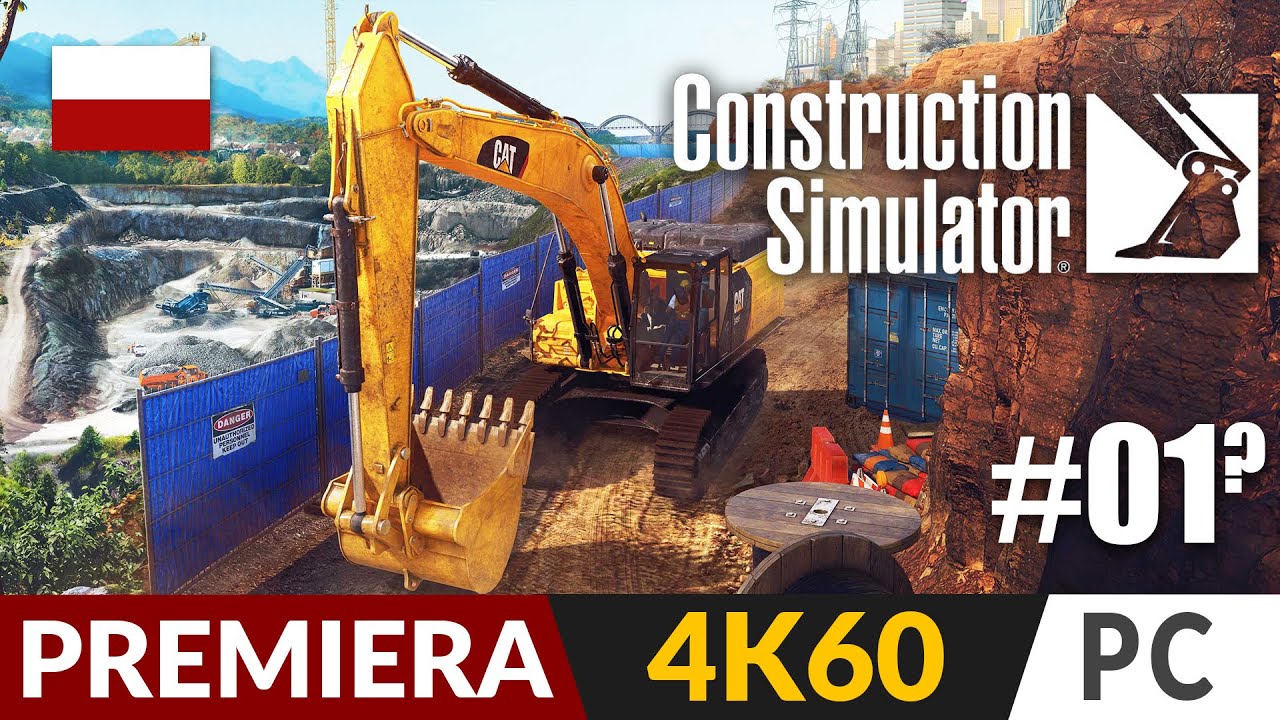 Construction Simulator PL 2022 🧱 LIVE #1 🚚 Nowy symulator budowy