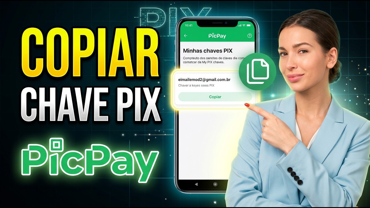 Como copiar chave PIX no Picpay (ATUALIZADO)
