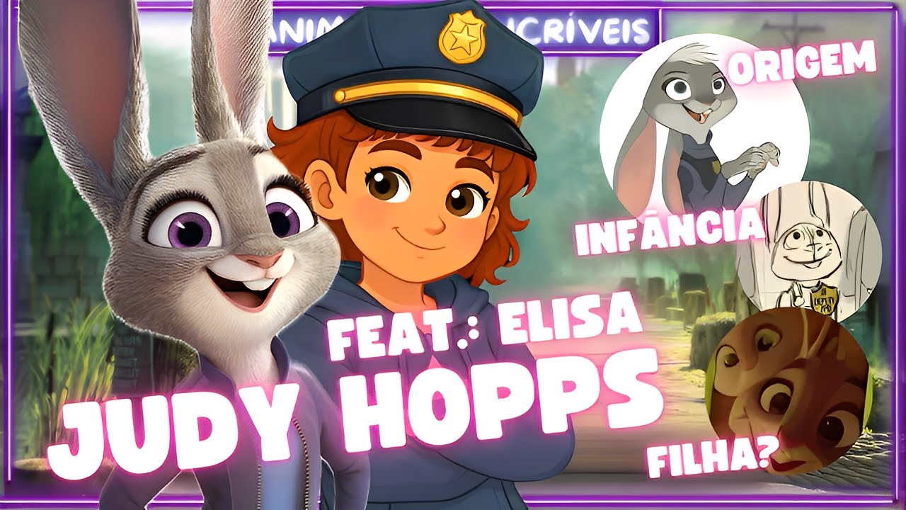 JUDY HOPPS EM 5 MINUTOS: ORIGEM, HISTORIA E CURIOSIDADES (feat.  ELISA) #zootopia2 #judyhopps