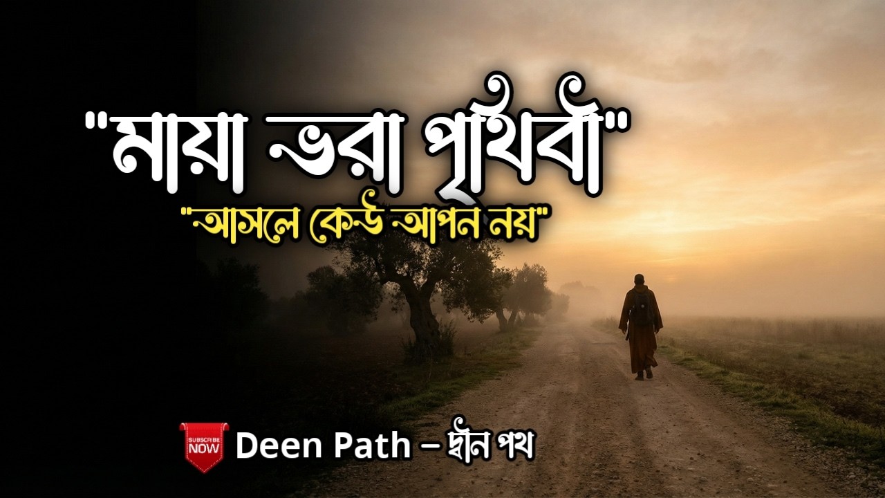 মায়া ভরা পৃথিবী ছেড়ে একদিন যাবো দূরে 😢 | Maya Vora Pritiby | New Gojol 2026 | ​Deen Path - দ্বীন পথ