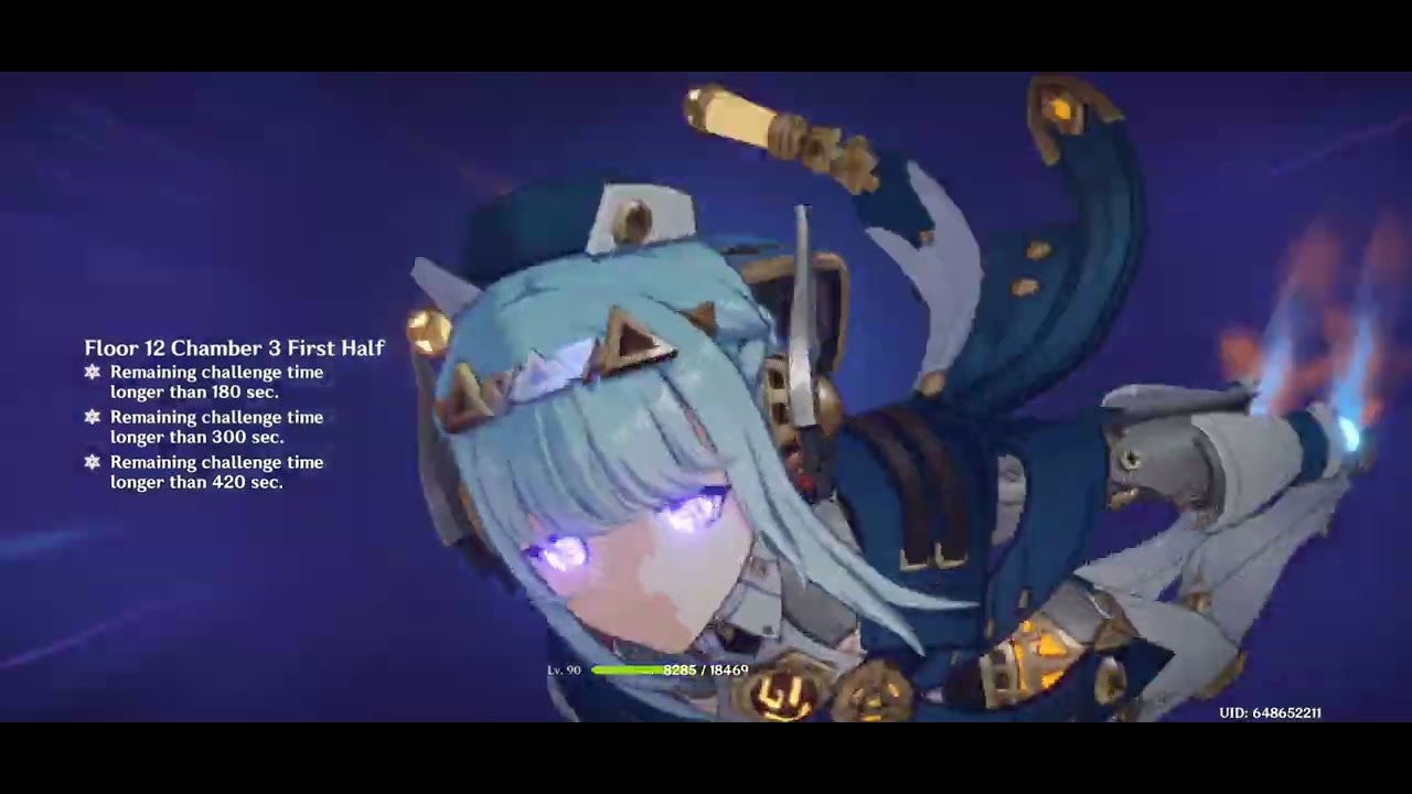 C0 Flins lunar charged & C0 navia lunar crystallize  spiral abyss 6.3 b