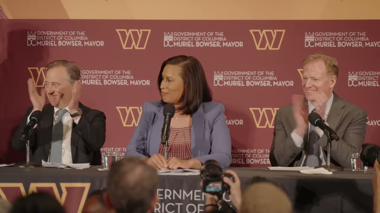 PRESS CONFERENCE: Mayor Muriel Bowser, Josh Harris, Roger Goodell on Returning to the RFK Campus